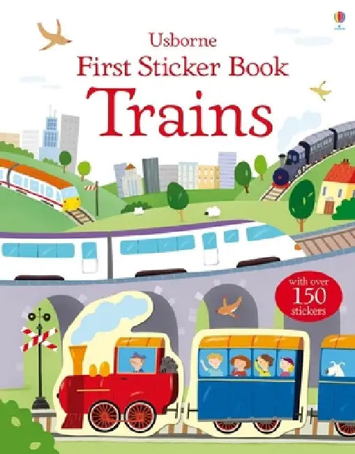 First Sticker Book Trains by Sam Taplin