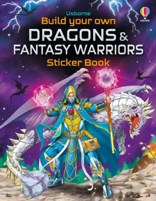 Build Your Own Dragons and Fantasy Warriors Sticker Book by Simon Tudhope