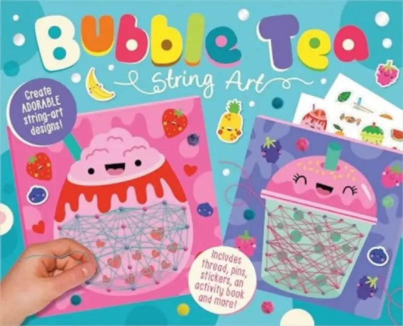 Bubble Tea String Art by Alexandra Robinson