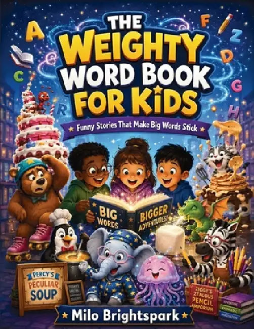 The Weighty Word Book for Kids: Funny Stories That Make Big Words Stick by Milo Brightspark