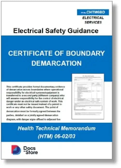 Boundary Demarcation HV/LV: HTM 06-02 Form by Docs-Store