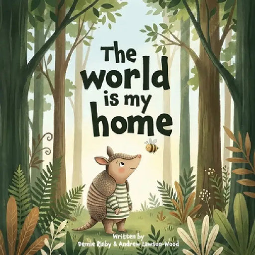 The World is my home: Aurora the Armadillo and Bee discover what home really means (A rhyming children's picture book for ages 2-6) by Demie Risby, Andrew Lawson-Wood