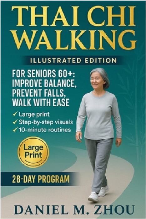 Thai Chi Walking: For Seniors Over 60. A Complete 28-Day Program to Prevent Falls, Regain Balance, Reduce Joint Pain & Maintain Independence with Easy by Daniel M. Zhou