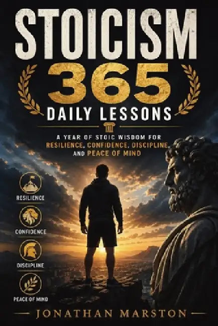 Stoicism 365 Daily Lessons: A Year of Stoic Wisdom for Resilience, Confidence, Discipline, and Peace of Mind by Jonathan Marston