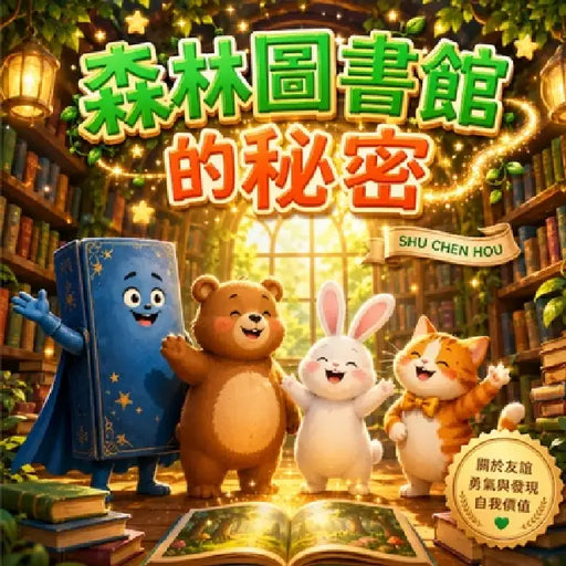 森林圖書館的秘密: 奇幻森林冒險繪本｜培' by Shu Chen Hou
