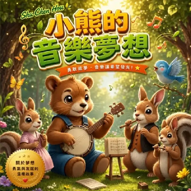 小熊的音樂夢想: 啟發孩子勇氣自信與音樂 by Shu Chen Hou