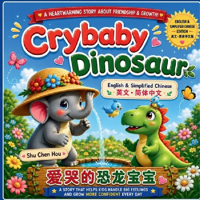 Crybaby dinosaur 爱哭的恐龙宝宝: 一個關於情緒成長、 by Shu Chen Hou