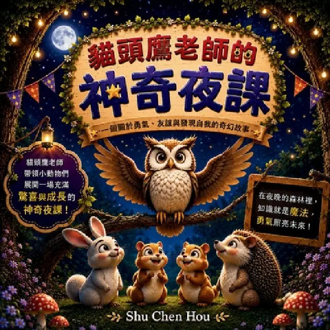 貓頭鷹老師的神奇夜課: 兒童睡前故事｜培' by Shu Chen Hou