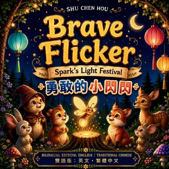 Brave Flicker 勇敢的小閃閃: Bilingual Edition: English & Traditional Chinese Inspirational Picture Book for Childr by Shu Chen Hou
