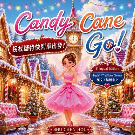 Candy Cane Go 拐杖糖列車出發: A Cozy Winter Holiday Adventure in English and Traditional Chinese 英 by Shu Chen Hou