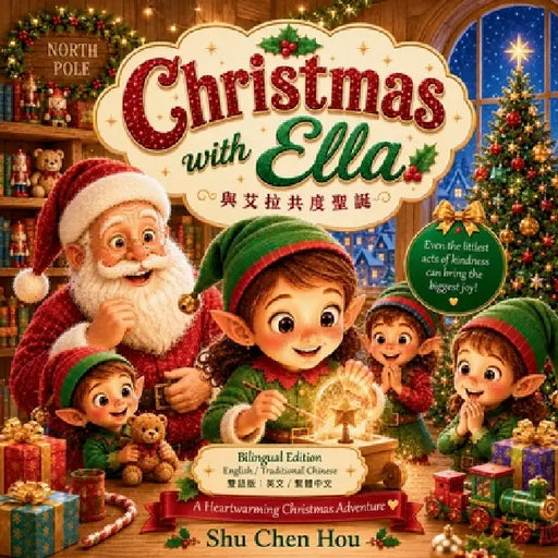 Christmas with Ella 與艾拉共度聖誕: A Heartwarming Bilingual Christmas Adventure in English and Traditional by Shu Chen Hou