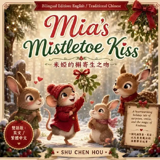 Mia's Mistletoe Kiss 米婭的槲寄生之吻: A Bilingual English-Traditional Chinese Holiday Story About Kin by Shu Chen Hou