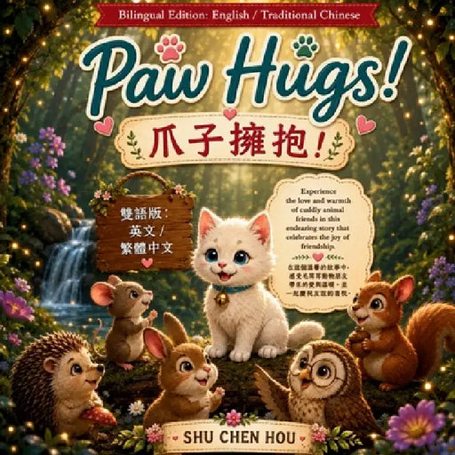 Paw Hugs 爪子擁抱: A Bilingual English-Traditional Chinese Story About Friendship, Kindness, and the Warmth of Animal Friends by Shu Chen Hou