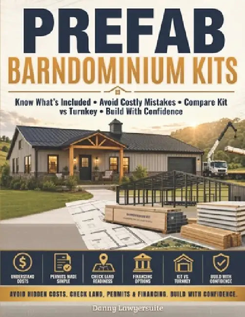 Prefab Barndominium Kits: Know What's Included, Avoid Costly Mistakes, Understand Shell vs Finished Cost, Check Land, Permits, Financing, Compare Kit by Real Estate Royal Academy, Danny Lawyersuite