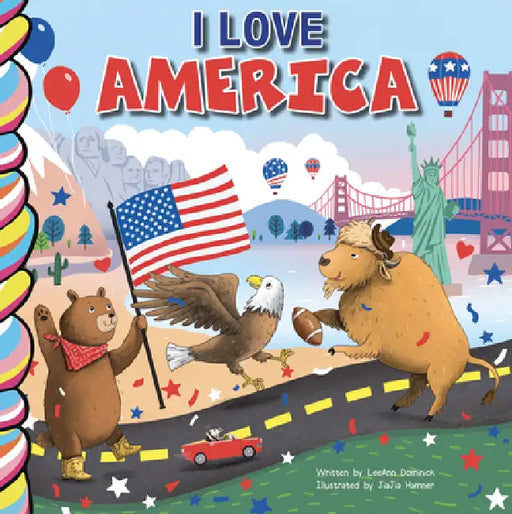 I Love America 7x7 by Jiajia Hamner, Stephanie Mallon