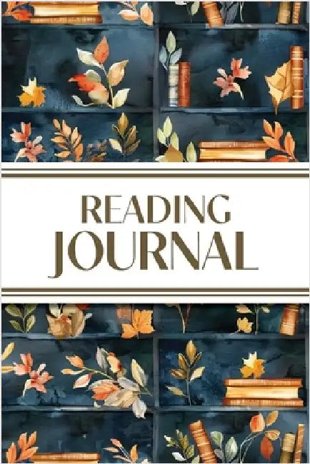 Reading Journal (Watercolor Fall Leaves Bookshelves): 6"x9" Book Lover's Diary; Book/Series Reviews, Reading Tracker, Favorite Book List, Favorite Quo by Revive Stationery