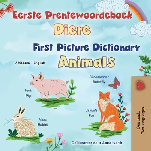 First Picture Dictionary - Animals (Afrikaans English Bilingual Children's Book) by Kidkiddos Books