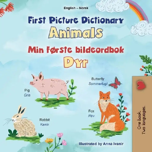 First Picture Dictionary - Animals (English Norwegian Bilingual Children's Book) by Kidkiddos Books