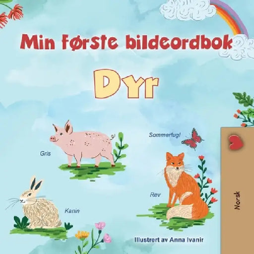 First Picture Dictionary - Animals (Norwegian Children's Book) by Kidkiddos Books