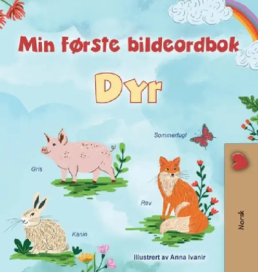 First Picture Dictionary - Animals (Norwegian Children's Book) by Kidkiddos Books