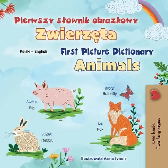 First Picture Dictionary - Animals (Polish English Bilingual Children's Book) by Kidkiddos Books