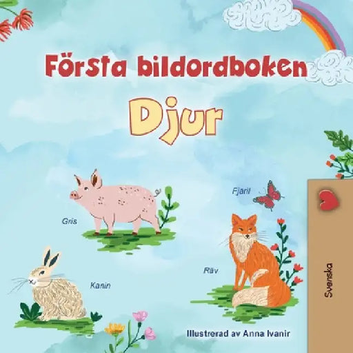 First Picture Dictionary - Animals (Swedish Children's Book) by Books, Kidkiddos