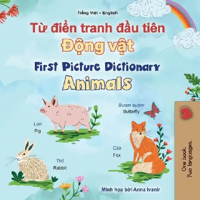 First Picture Dictionary - Animals (Vietnamese English Bilingual Children's Book) by Books, Kidkiddos