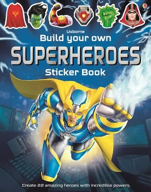 Build Your Own Superheroes Sticker Book by Simon Tudhope