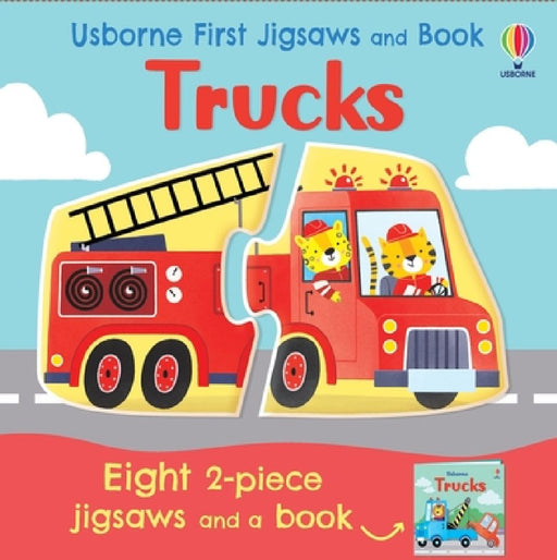 Usborne First Jigsaws and Book: Trucks by Abigail Wheatley