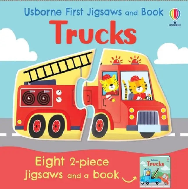 Usborne First Jigsaws and Book: Trucks by Abigail Wheatley