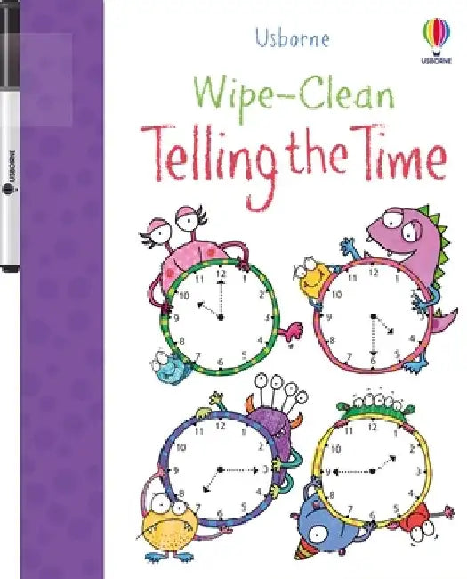 Wipe-Clean Telling the Time by Jessica Greenwell
