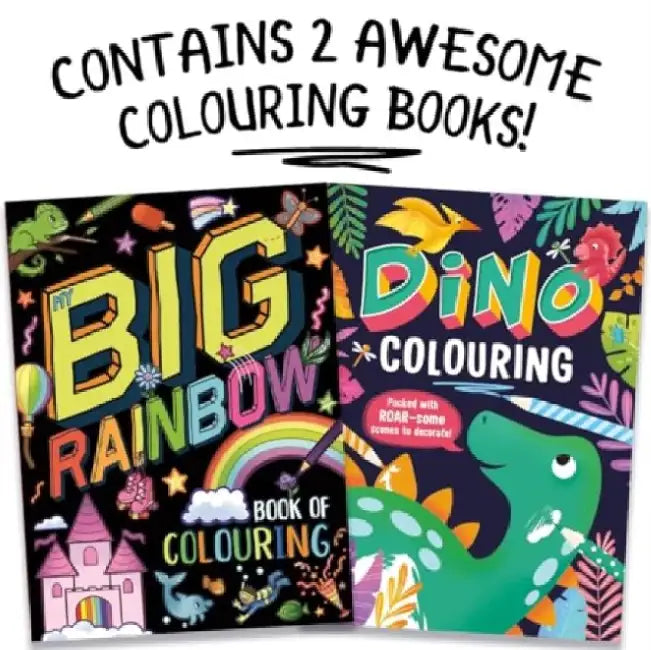 Two Awesome Colouring Books by Igloo Books Ltd