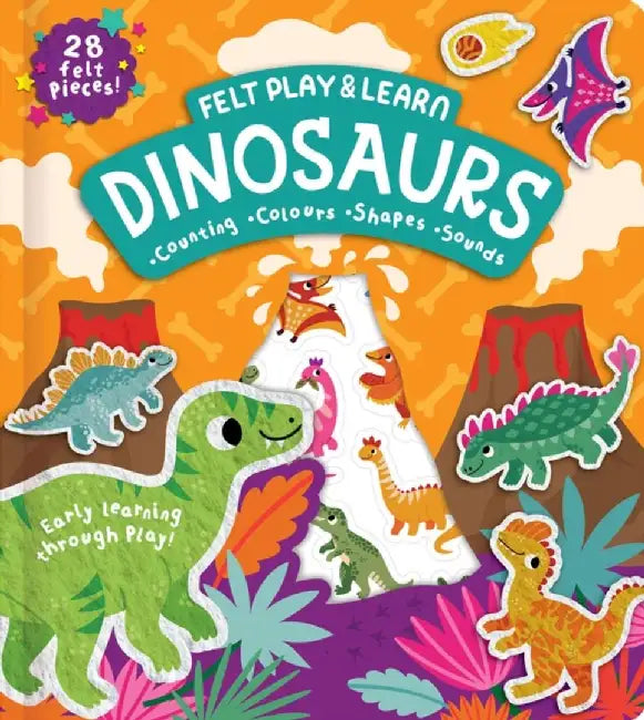 Felt Play & Learn Dinosaurs by Alice Barker
