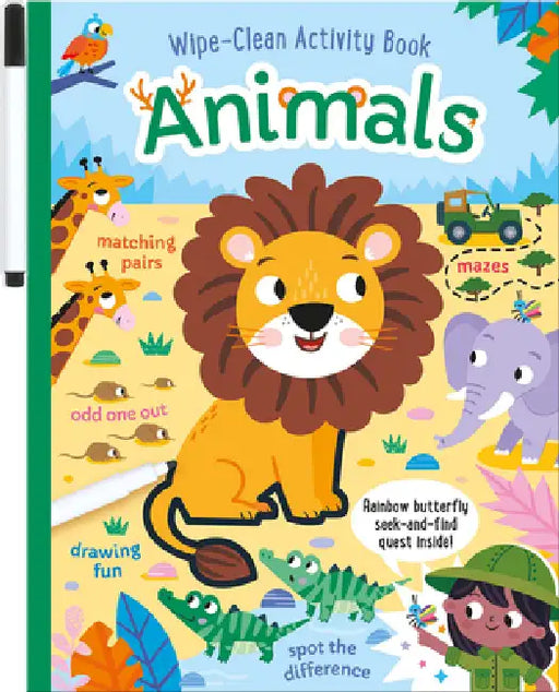 Animals Wipe-Clean Activity Book: Reusable Drawing and Activity Fun by Will Putnam, Sarah Wade
