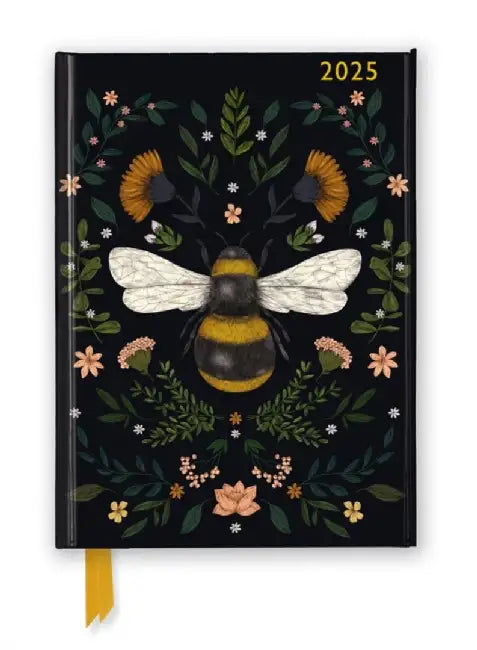 Jade Mosinski: Bee 2025 Luxury Diary Planner - Page to View with Notes by Flame Tree Studio