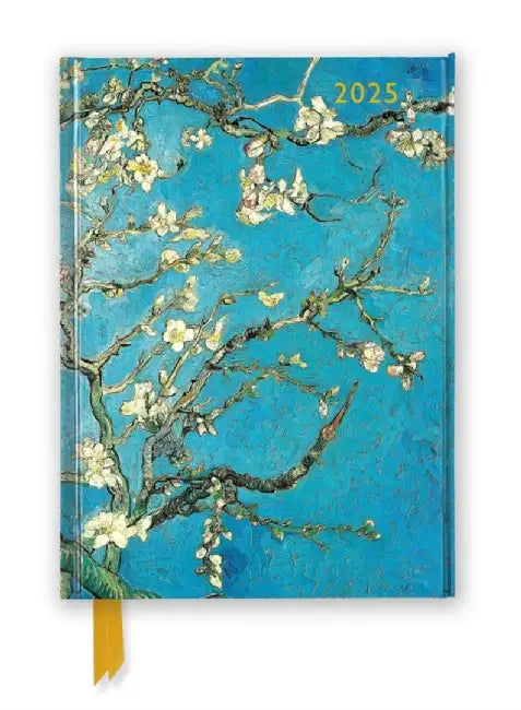 Vincent Van Gogh: Almond Blossom 2025 Luxury Diary Planner - Page to View with Notes by Flame Tree Studio