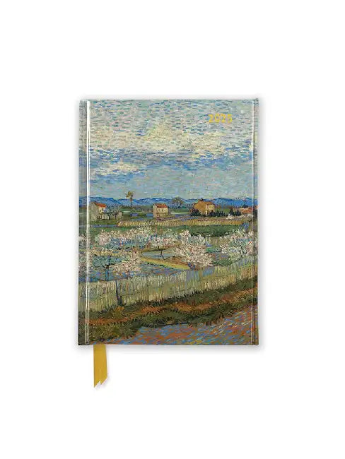 The Courtauld: Peach Trees in Blossom 2025 Luxury Pocket Diary Planner - Week to View by Flame Tree Studio