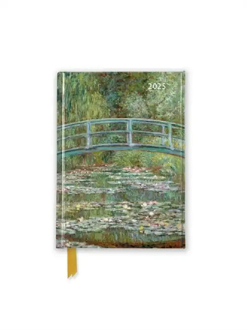 Claude Monet: Bridge Over a Pond of Water Lilies 2025 Luxury Pocket Diary Planner - Week to View by Flame Tree Studio