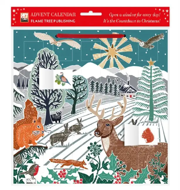 Kate Heiss: Winter Wonderland Advent Calendar (with Stickers) by Flame Tree Studio