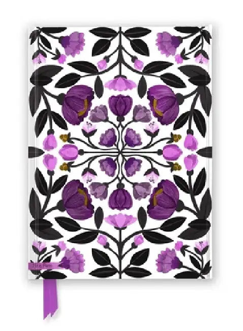 Nina Pace: Purple Flowers (Foiled Journal) by Flame Tree Studio