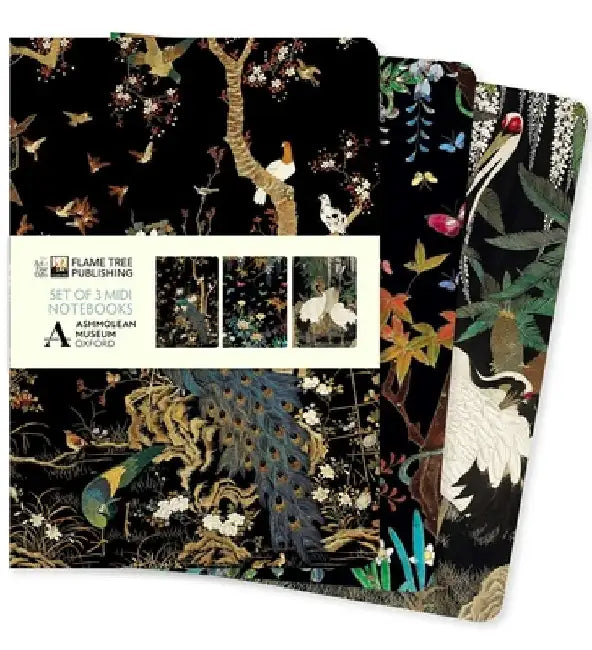Ashmolean Museum Set of 3 MIDI Notebooks by Flame Tree Studio