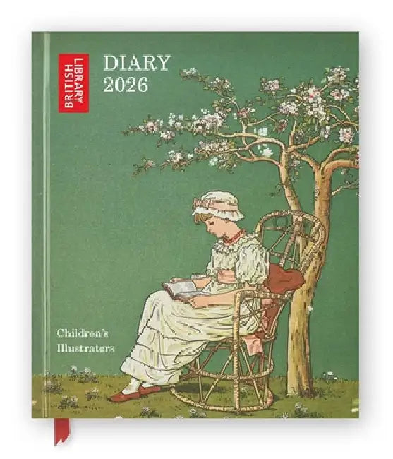 British Library: Children's Illustrators 2026 Desk Diary Planner - Week to View, Illustrated Throughout by Flame Tree Studio
