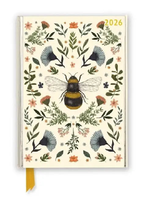 Jade Mosinski: Botanical Bee 2026 Luxury Diary Planner - Page to View with Notes by Flame Tree Studio