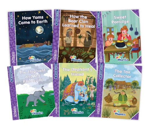 Jolly Phonics Folktales Purple Readers (Level 5) Complete Set (1-6): In Print Letters (American English Edition) by Sara Wernham