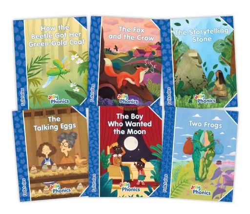 Jolly Phonics Folktales Blue Readers (Level 4) Complete Set (1-6) by Louise Van-Pottelsberghe