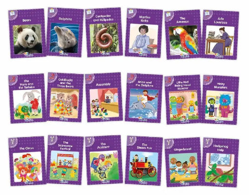 Core Purple Readers Complete Set (18 Books): In Precursive Letters by Sara Wernham