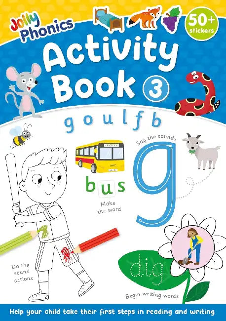 Jolly Phonics Activity Book 3: in Precursive Letters by Sara Wernham