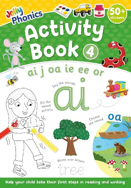 Jolly Phonics Activity Book 4: in Precursive Letters by Sara Wernham