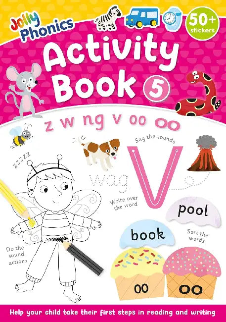 Jolly Phonics Activity Book 5: in Precursive Letters by Sara Wernham