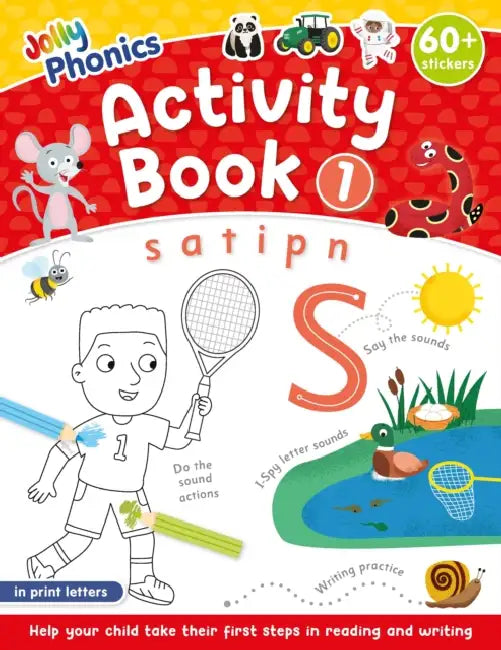 Jolly Phonics Activity Book 1: In Print Letters (American English Edition) by Sara Wernham, Sue Lloyd